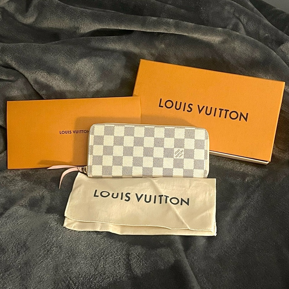 LOUIS VUITTON CLÉMENCE DAMIER AZUR WALLET